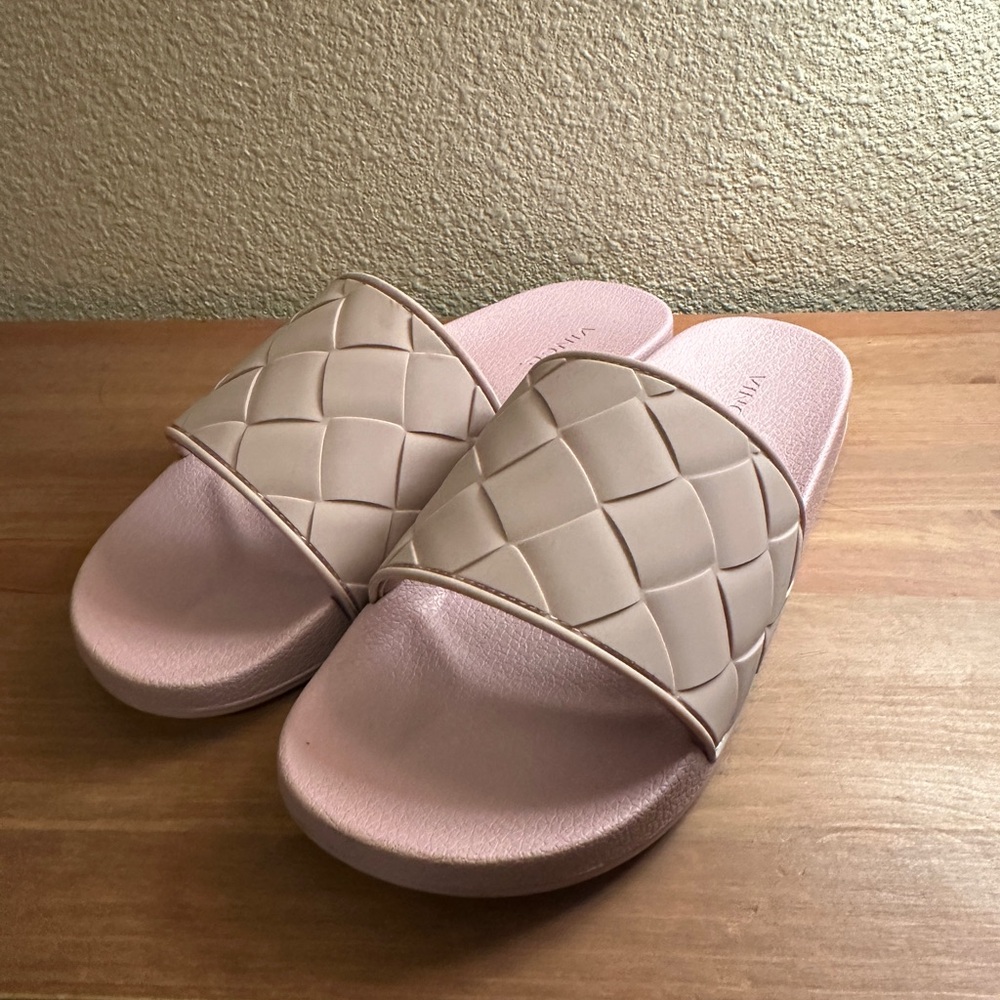 Vince watley lilac purple Eva grid slides